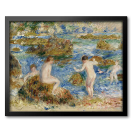 Obraz w ramie Auguste Renoir "Chłopcy w skałach w Guernsey" - reprodukcja