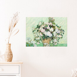 Plakat samoprzylepny Vincent van Gogh Róże. Reprodukcja obrazu