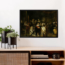 Obraz w ramie Rembrandt "Straż nocna" - reprodukcja