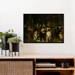 Plakat w ramie Rembrandt "Straż nocna" - reprodukcja