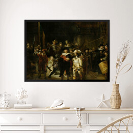 Obraz w ramie Rembrandt "Straż nocna" - reprodukcja