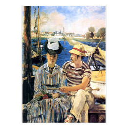 Plakat samoprzylepny Edouard Manet "Argenteuil" - reprodukcja