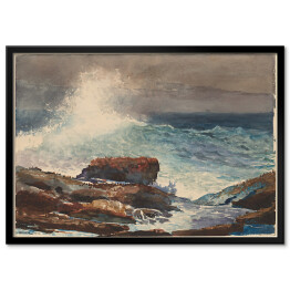 Plakat w ramie Winslow Homer Incoming Tide Scarboro Maine. Reprodukcja