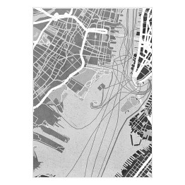 Plakat Mapa Nowego Jorku