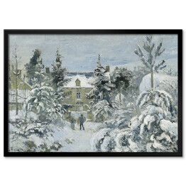 Plakat w ramie Camille Pissarro. Dom Piette'a na Montfoucault. Reprodukcja