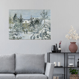 Plakat Camille Pissarro. Dom Piette'a na Montfoucault. Reprodukcja