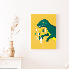 Obraz klasyczny Dinozaur - umyj rączki