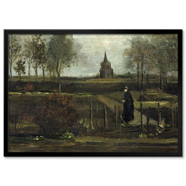Plakat w ramie Vincent van Gogh "Ogród plebanii w Nuenen" Reprodukcja