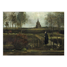 Plakat samoprzylepny Vincent van Gogh "Ogród plebanii w Nuenen" Reprodukcja