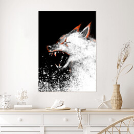 Plakat samoprzylepny Wiedźmin - wilk Wiedźmin