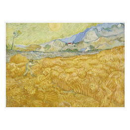 Plakat samoprzylepny Vincent van Gogh "Żniwa" - reprodukcja