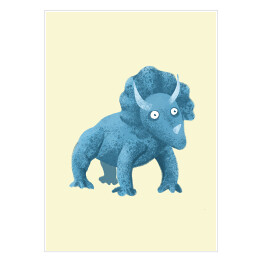 Plakat Prehistoria - dinozaur Triceratops