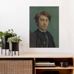 Plakat samoprzylepny Henri de Toulouse-Lautrec "Portret Emile’a Bernarda" - reprodukcja