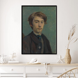 Plakat w ramie Henri de Toulouse-Lautrec "Portret Emile’a Bernarda" - reprodukcja