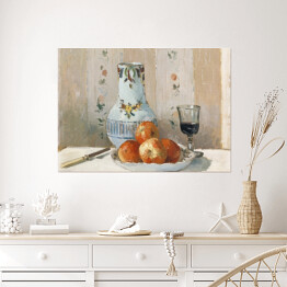 Plakat Camille Pissarro Martwa natura z jabłkami i dzbanem. Reprodukcja