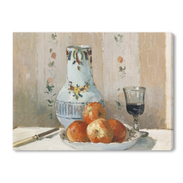 Obraz na płótnie Camille Pissarro Martwa natura z jabłkami i dzbanem. Reprodukcja