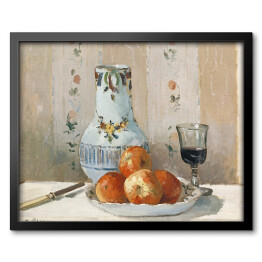 Obraz w ramie Camille Pissarro Martwa natura z jabłkami i dzbanem. Reprodukcja