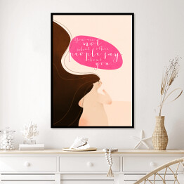 Plakat w ramie "You are not what other people say about you" - ilustracja