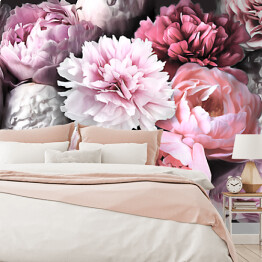 Fototapeta samoprzylepna Bukiet różowych kwiatów
