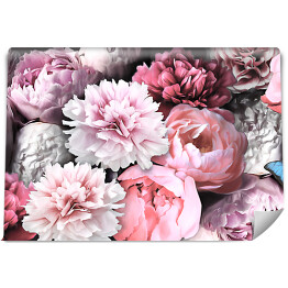 Fototapeta winylowa zmywalna Bukiet różowych kwiatów