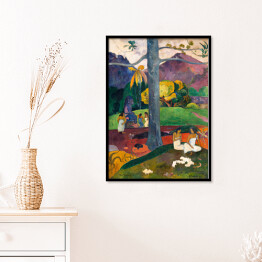 Plakat w ramie Paul Gauguin Mata Mua (Pewnego razu). Reprodukcja
