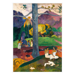 Plakat samoprzylepny Paul Gauguin Mata Mua (Pewnego razu). Reprodukcja