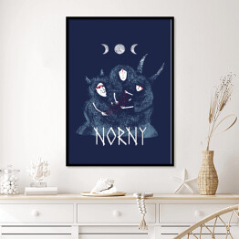 Plakat w ramie Norny - mitologia nordycka