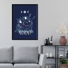 Plakat w ramie Norny - mitologia nordycka