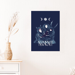 Plakat samoprzylepny Norny - mitologia nordycka