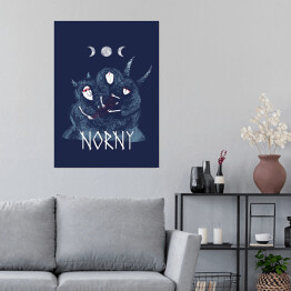 Plakat Norny - mitologia nordycka