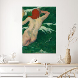 Plakat Paul Gauguin W falach ( Dans les Vagues). Reprodukcja