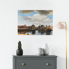 Plakat Jan Vermeer "Widok Delft" - reprodukcja