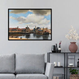 Plakat w ramie Jan Vermeer "Widok Delft" - reprodukcja