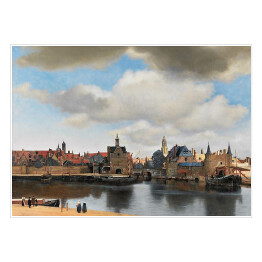 Plakat Jan Vermeer "Widok Delft" - reprodukcja