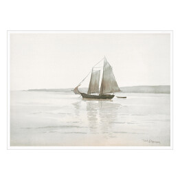 Plakat samoprzylepny Will S. Robinson Statek na morzu Reprodukcja obrazu