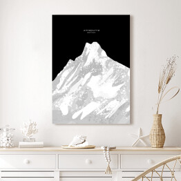 Obraz na płótnie Annapurna - minimalistyczne szczyty górskie