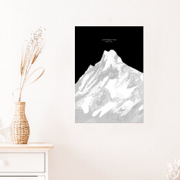Plakat Annapurna - minimalistyczne szczyty górskie