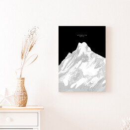 Obraz na płótnie Annapurna - minimalistyczne szczyty górskie