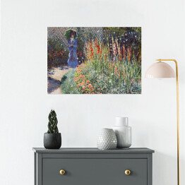 Plakat samoprzylepny Claude Monet Rounded Flower Bed Reprodukcja obrazu