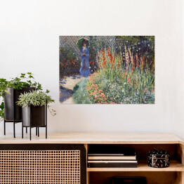 Plakat Claude Monet Rounded Flower Bed Reprodukcja obrazu