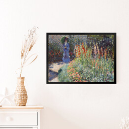 Obraz w ramie Claude Monet Rounded Flower Bed Reprodukcja obrazu