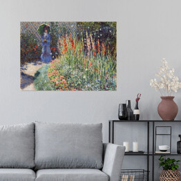 Plakat samoprzylepny Claude Monet Rounded Flower Bed Reprodukcja obrazu