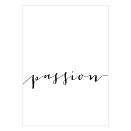 Plakat samoprzylepny "Passion" - typografia