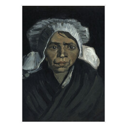 Plakat samoprzylepny Vincent van Gogh Head of a Peasant Woman. Reprodukcja