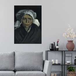 Plakat samoprzylepny Vincent van Gogh Head of a Peasant Woman. Reprodukcja