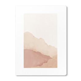Obraz na płótnie Górski krajobraz - akwarela w odcieniach beżu