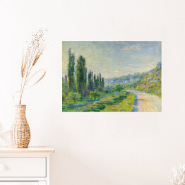 Plakat samoprzylepny Claude Monet "Droga w Vetheuil" - reprodukcja