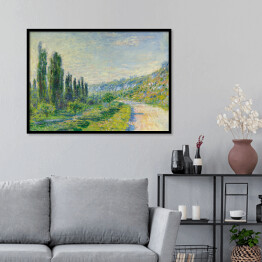 Plakat w ramie Claude Monet "Droga w Vetheuil" - reprodukcja