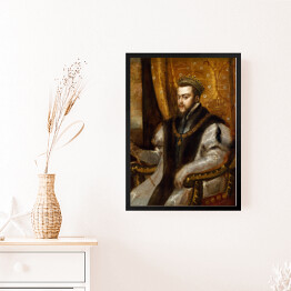 Obraz w ramie Tycjan "King Philip II of Spain"