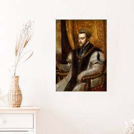 Plakat samoprzylepny Tycjan "King Philip II of Spain"